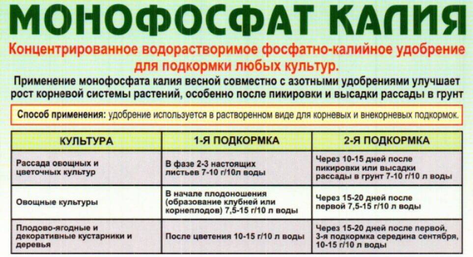 Монофосфат калия: применение и особенности удобрения :: syl.ru